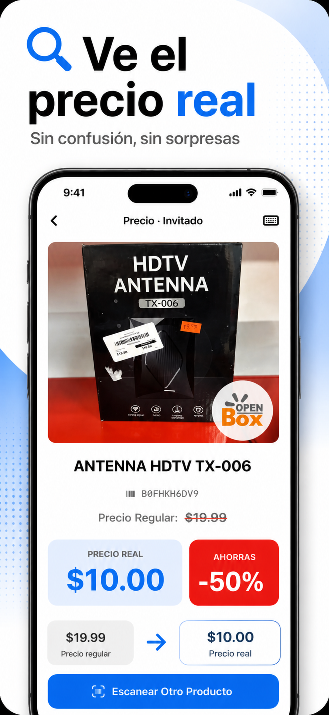 See the real price and discount